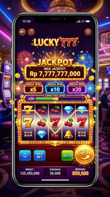 Tampilan antarmuka pengguna lucky777 yang modern dan menarik.